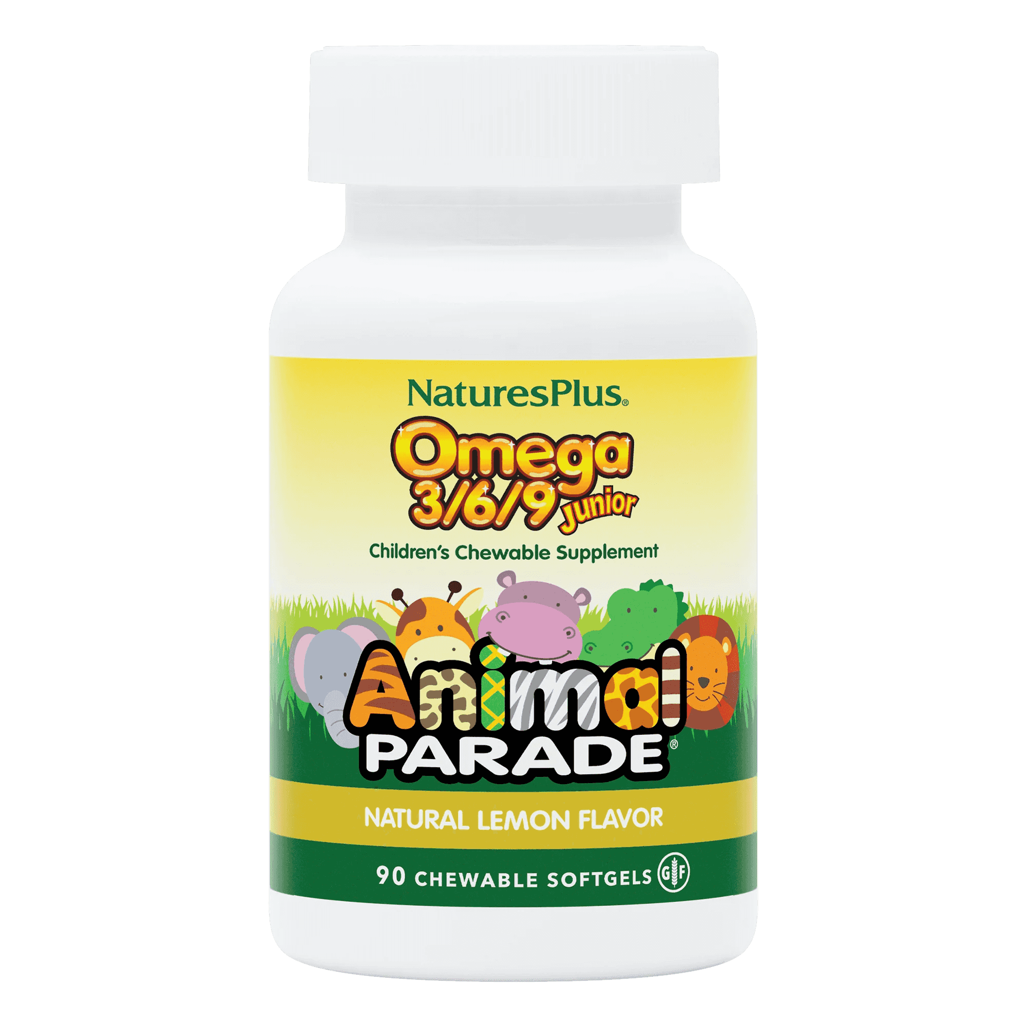 Natures Plus Omega-3-6-9 Junior Animal Parade 90 Softgels