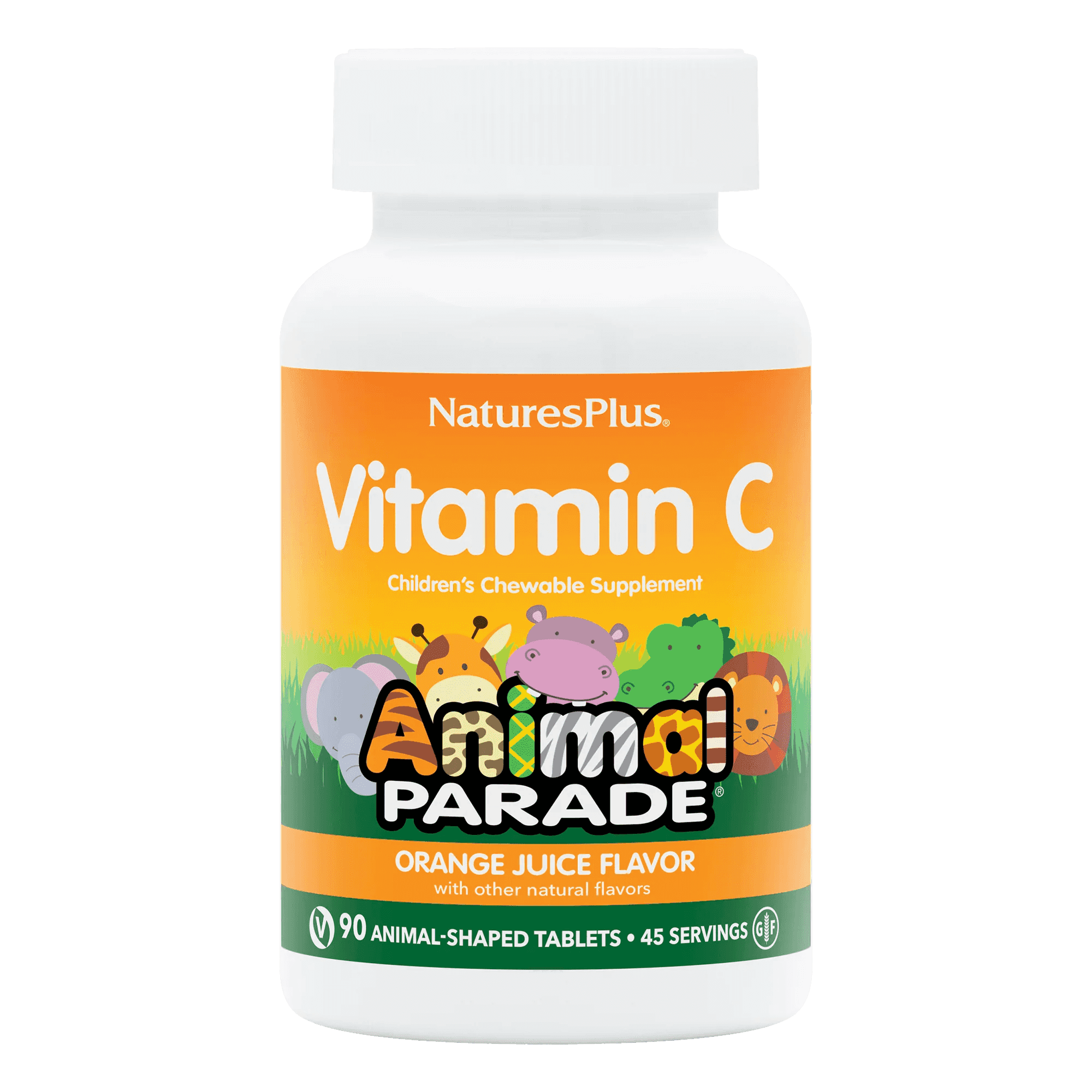 Natures Plus Vitamin C Animal Parade 90 Tuggtabletter