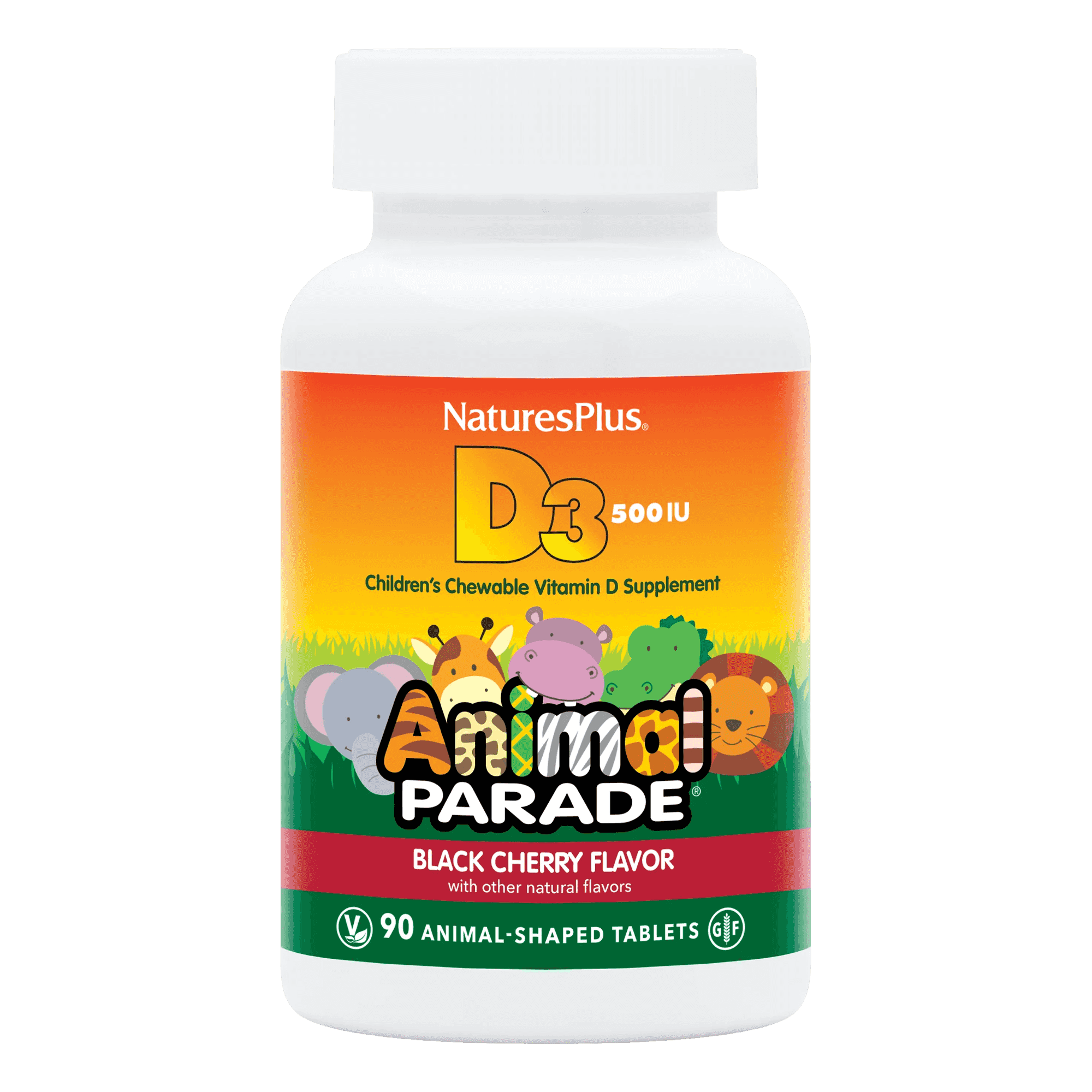 Natures Plus Vitamin D3 Animal Parade 90 Tuggtabletter