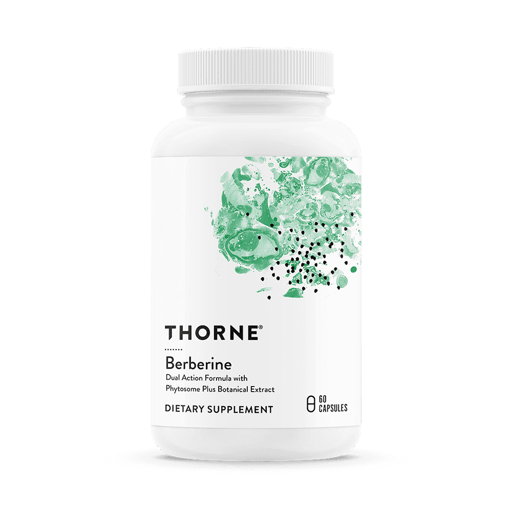 Thorne Research Berberine Dual Action Formula with Phytosome Plus Botanical Extract 60 kapslar