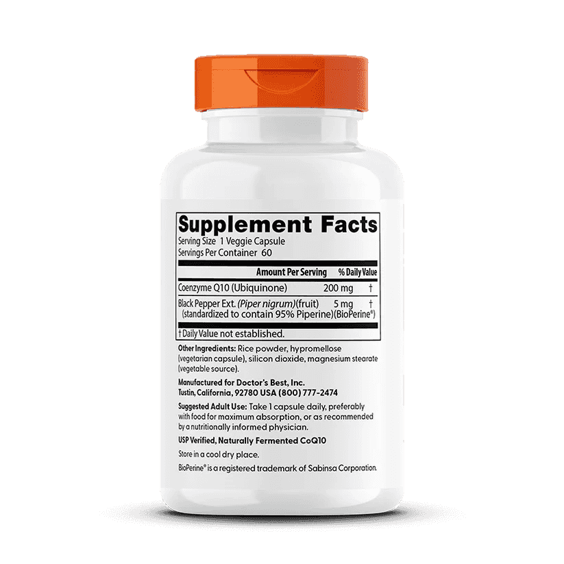 Dr. Best High Absorption CoQ10 with BioPerine, 200 mg, 60 Softgels