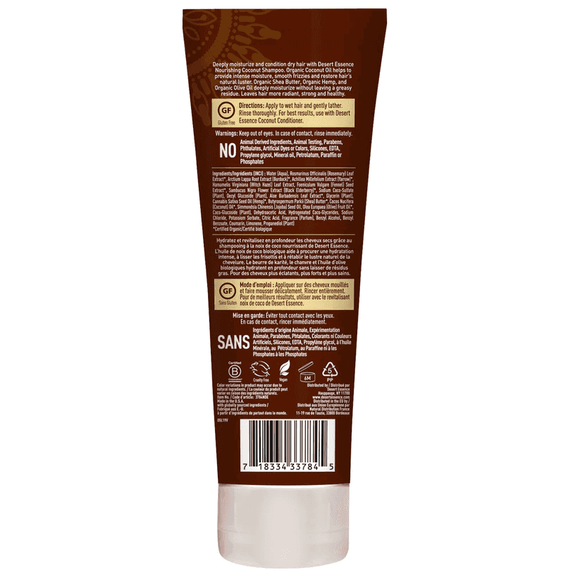 Desert Essence Coconut Shampoo Nourishing 273 ml