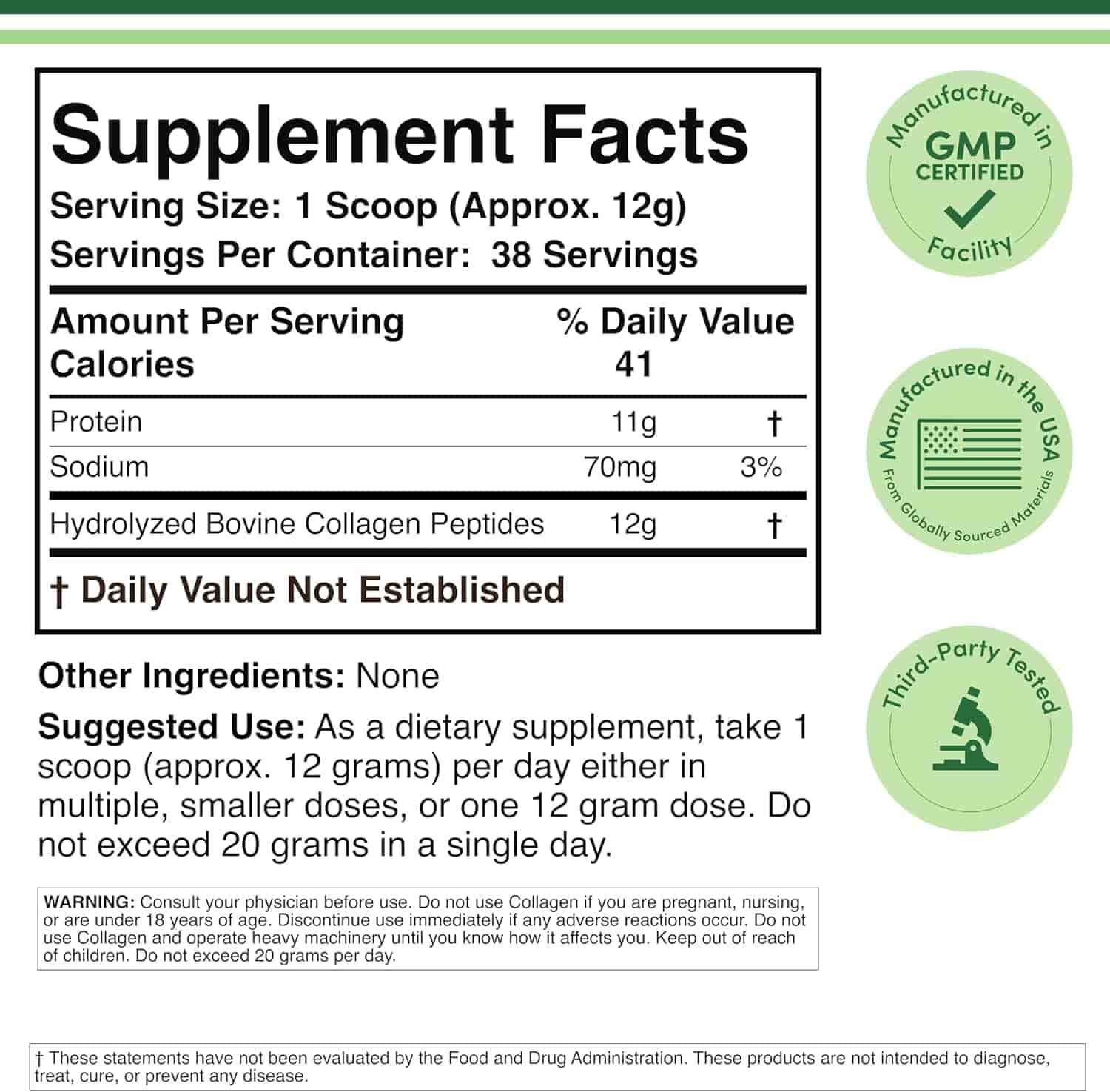 Double Wood Collagen Peptides 456g