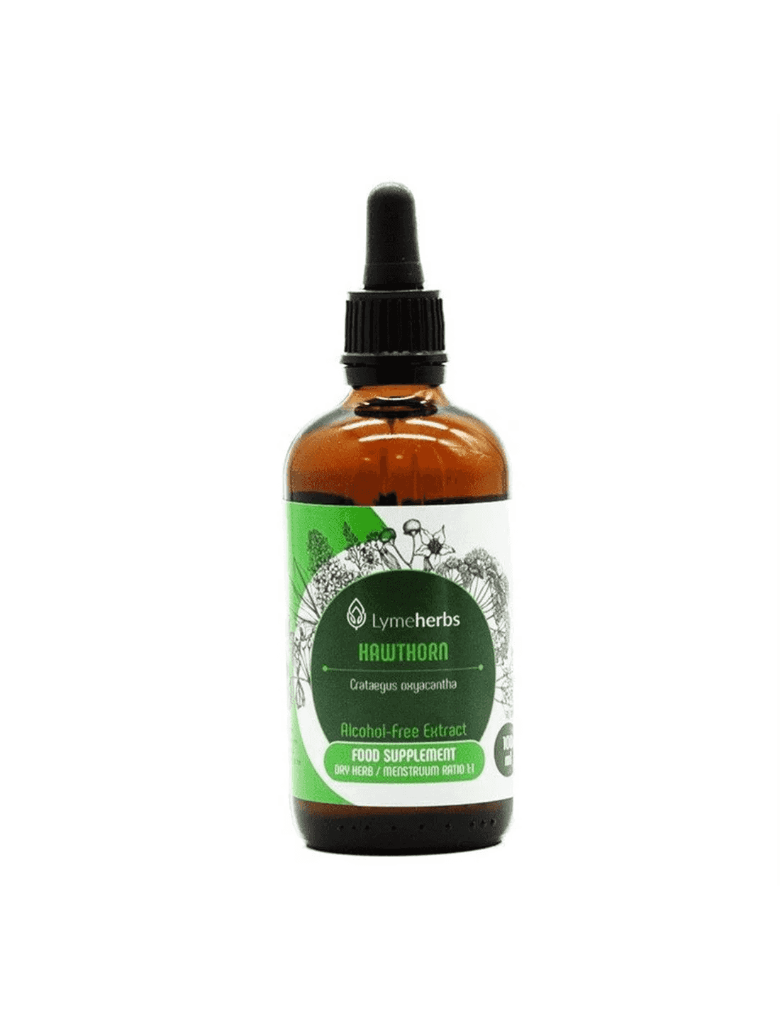 Lymeherbs Hagtorn (Hawthorn Berry), Alkoholfritt extrakt 1:1, 100 ml