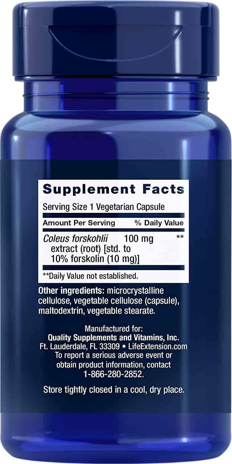 Life Extension Forskolin 10mg 60Kap