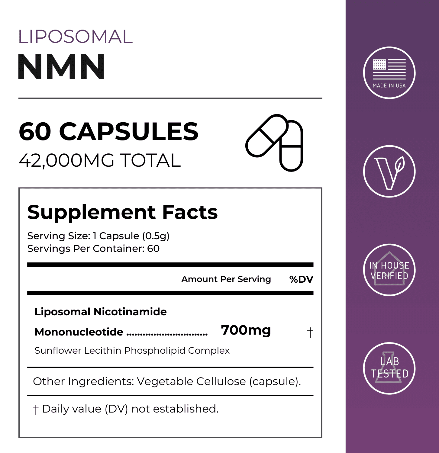 Neurogan +Health Liposomal NMN Capsules 700Mg 60kap