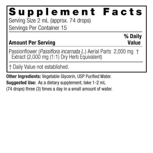 Nature's Answer Passionflower Aerial Parts 30ml