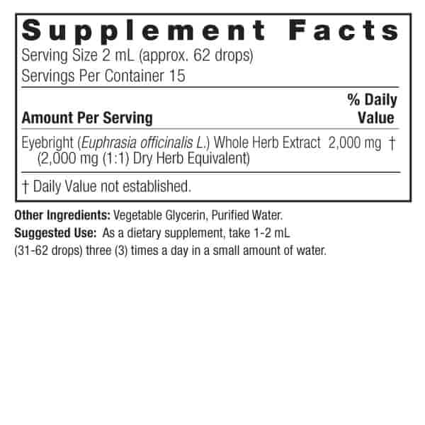 Natures Answer Eyebright Herb 30ml