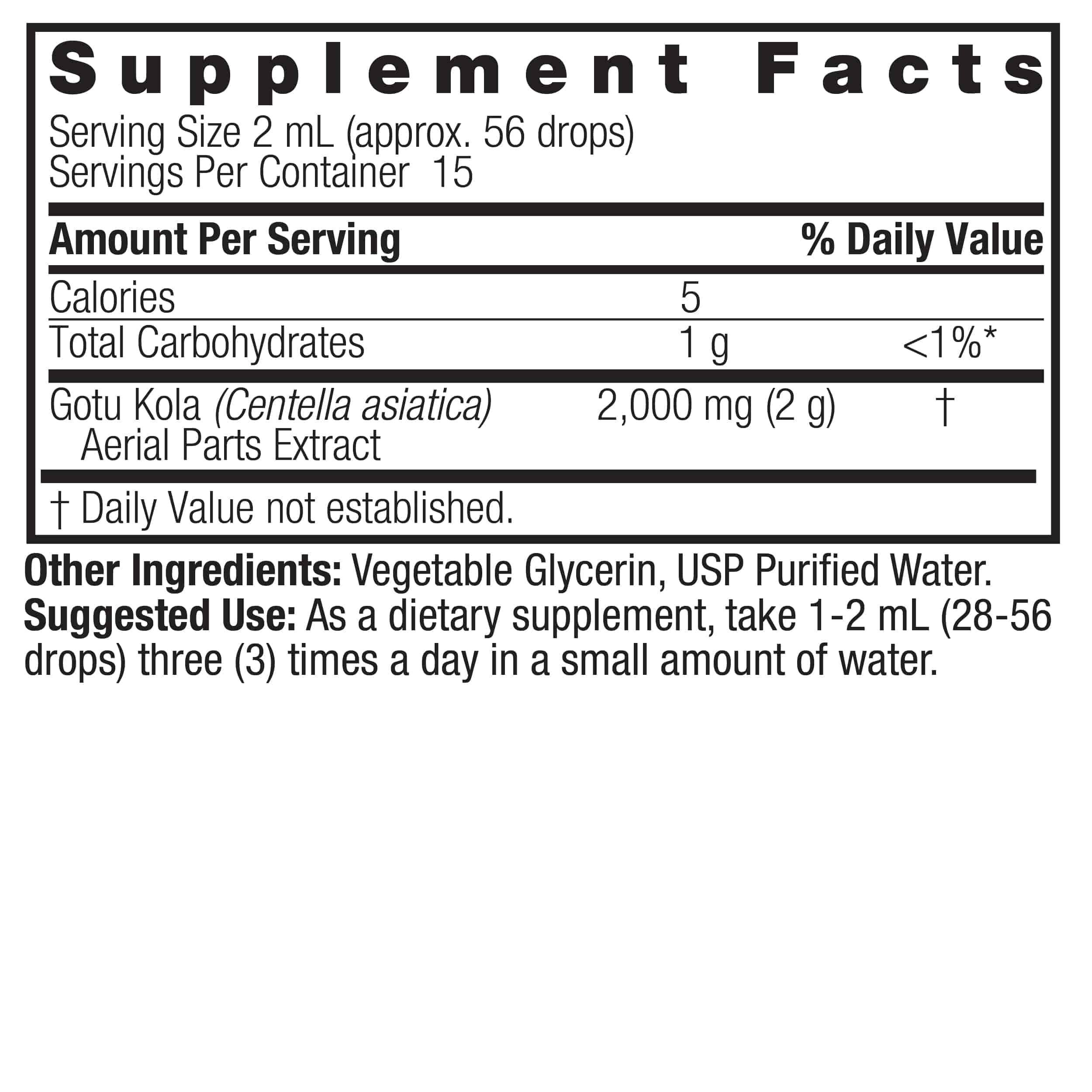Natures Answer Gotu Kola Extract 30ml