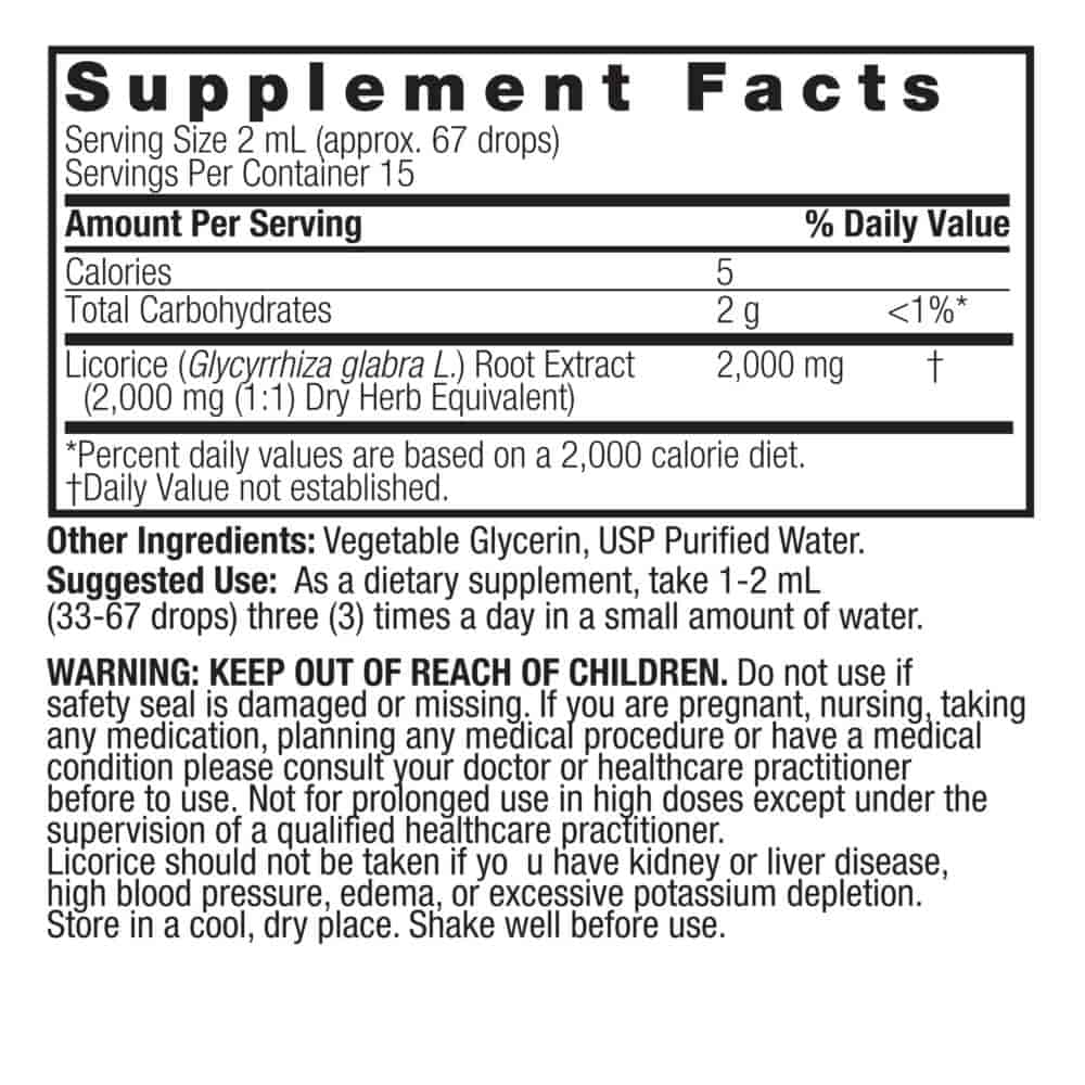 Natures Answer Licorice Extract, Lakrits 30ml