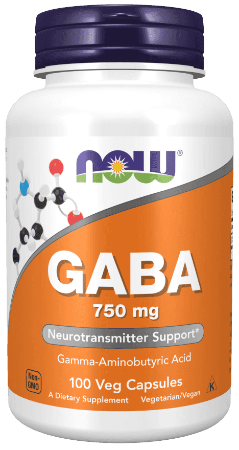 Now GABA 750 mg 100 Veg Kapslar