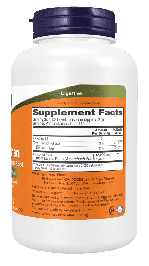 Now Glucomannan Pure Powder 227g