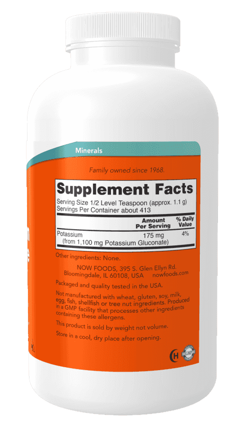 Now Potassium Gluconate Powder 454 g