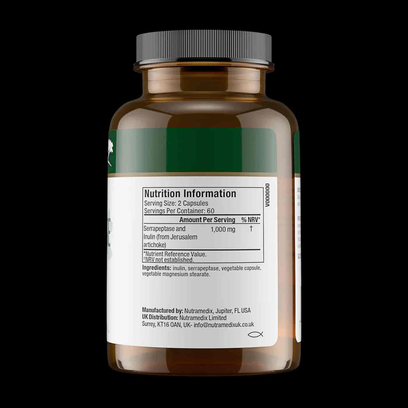 NutraMedix Serrapeptase 120 kap