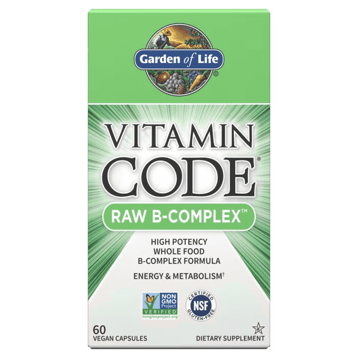 Garden of Life Vitamin Code Raw B-Complex, 60 Vegan Capsules