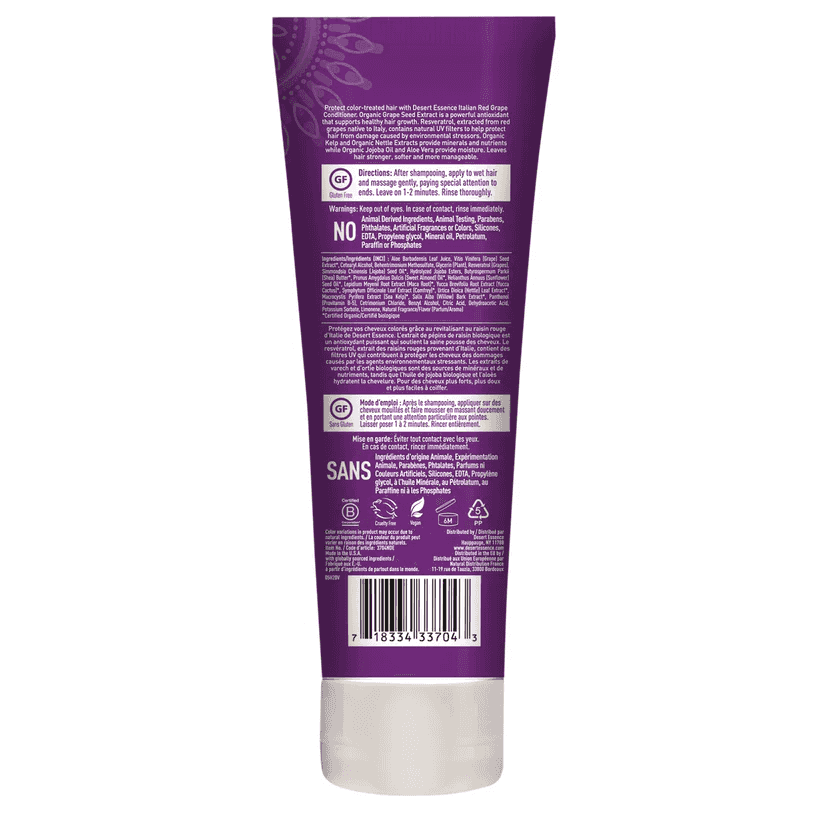 Desert Essence Italian Red Grape Conditioner UV Protection for color treated hair 273 ml