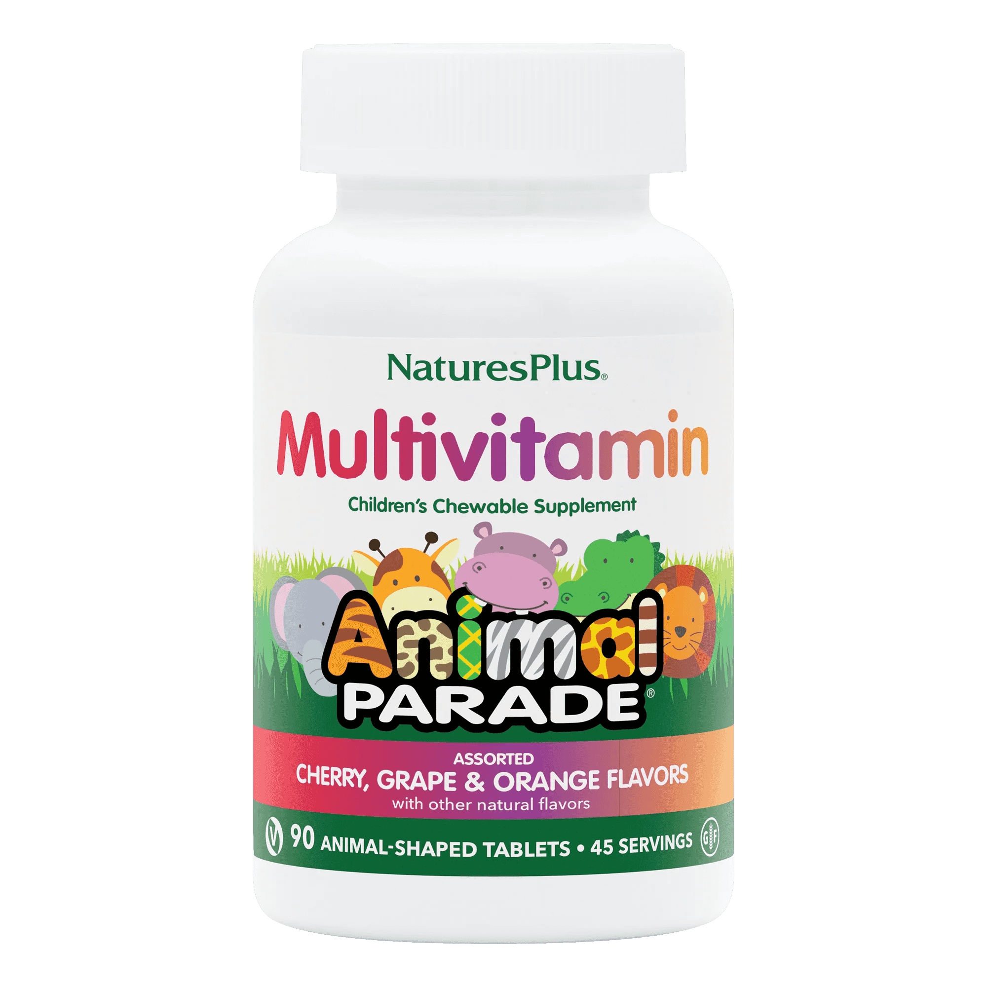 Natures Plus Multivitamin Animal Parade 90 Tuggtabletter