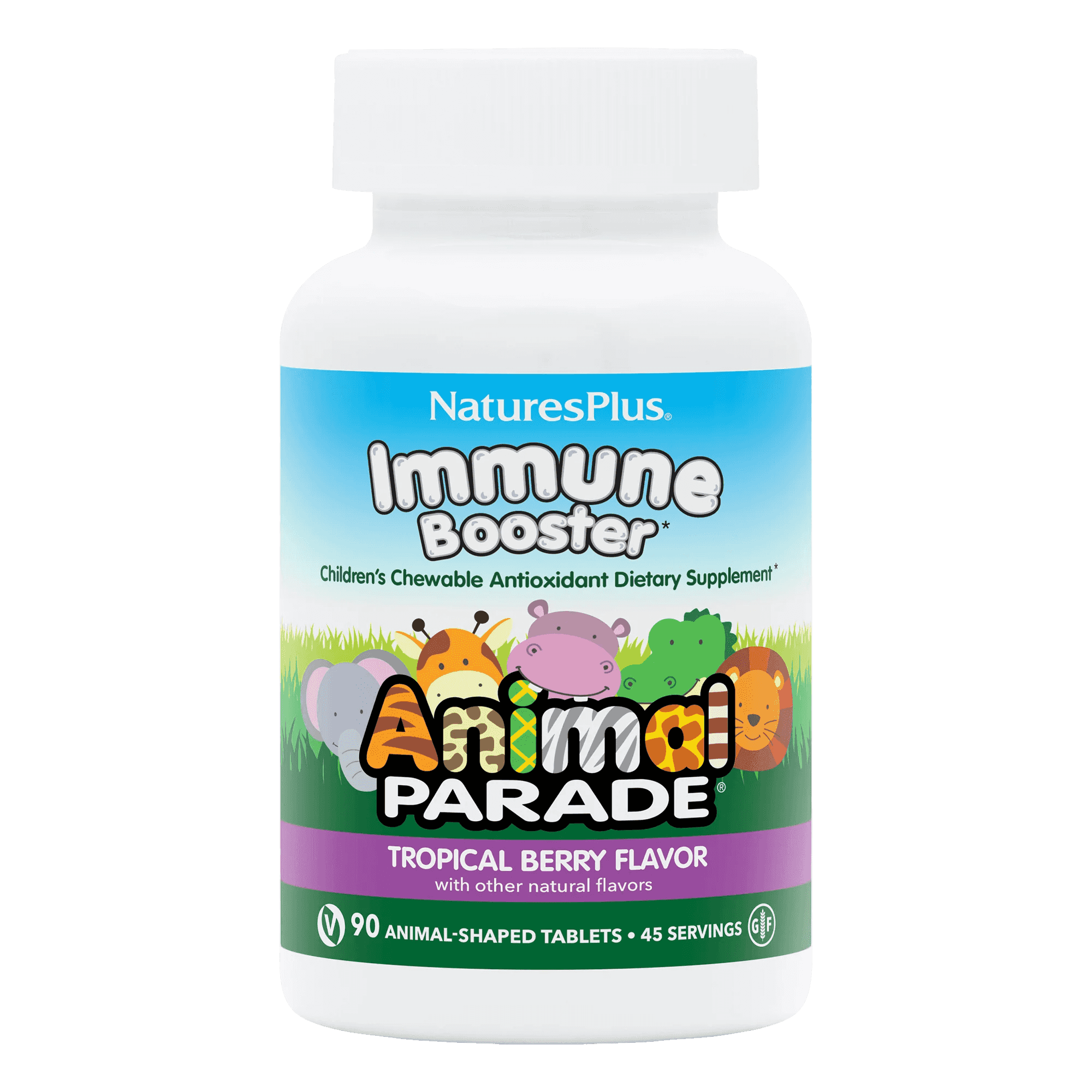 Natures Plus Immune Booster  Animal Parade 90 Tuggtabletter