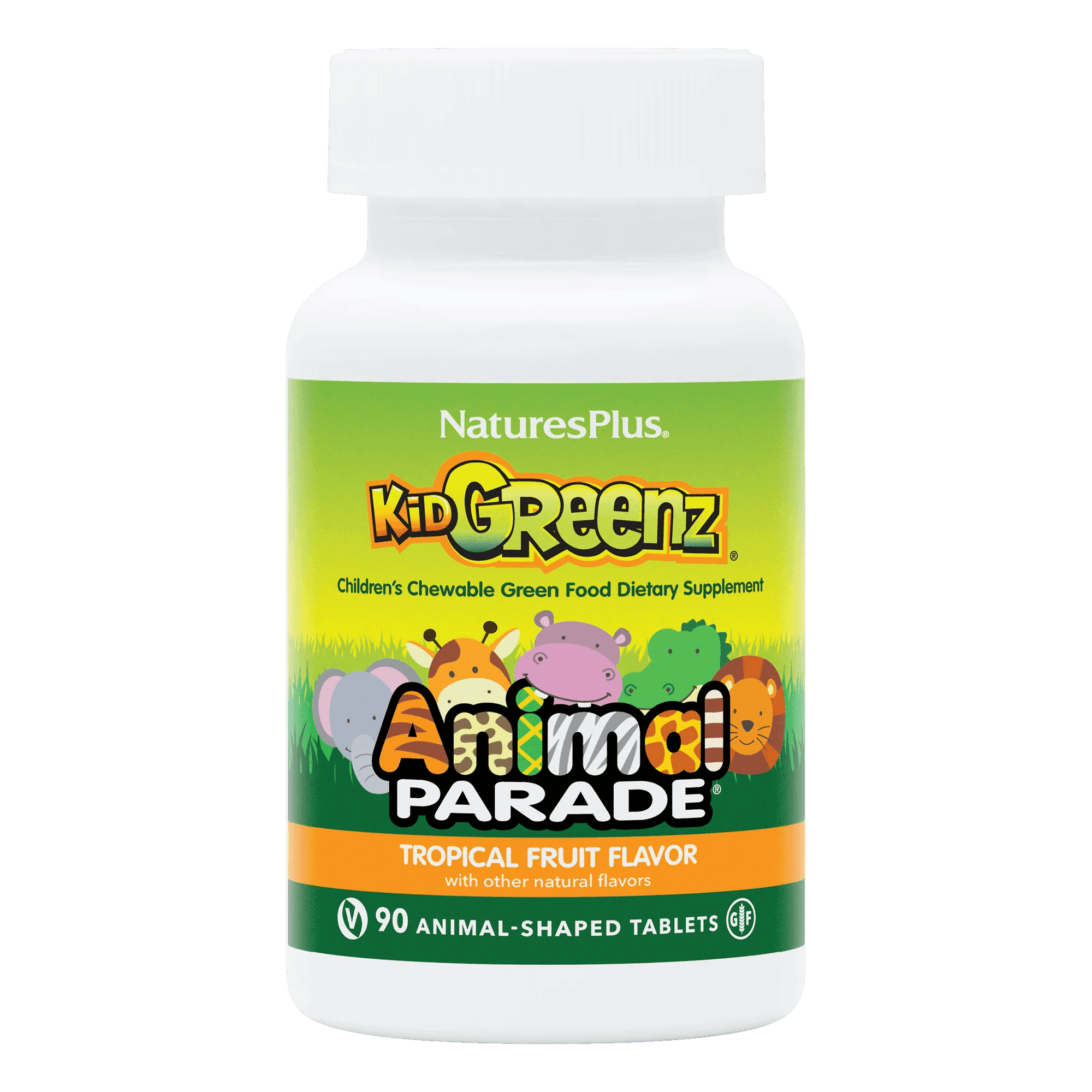 Natures Plus Kid Greenz Animal Parade 90 Tuggtabletter