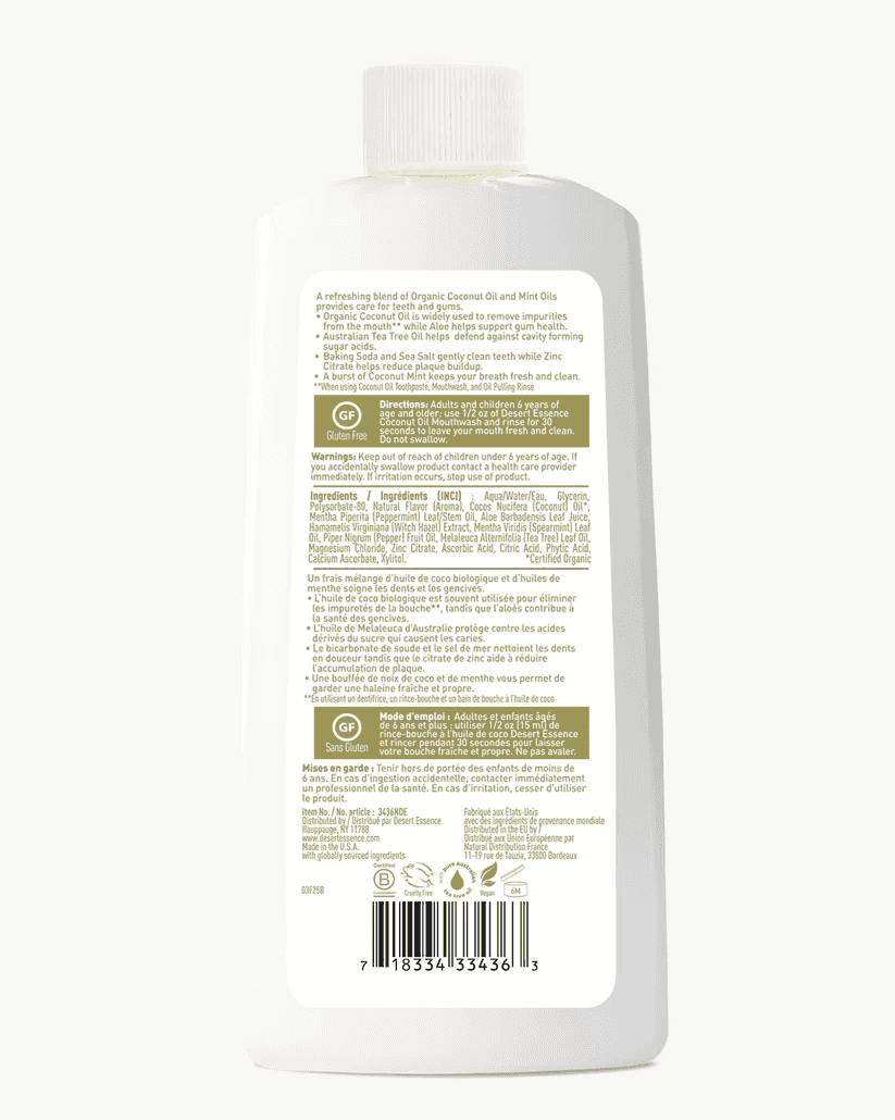 Desert Essence Kokos Munvatten 473ML