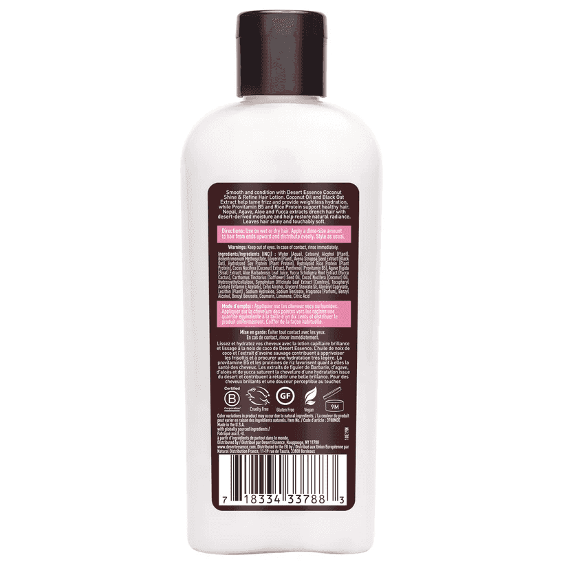 Desert Essence Coconut Shine & Refine Hair Lotion 190 ml
