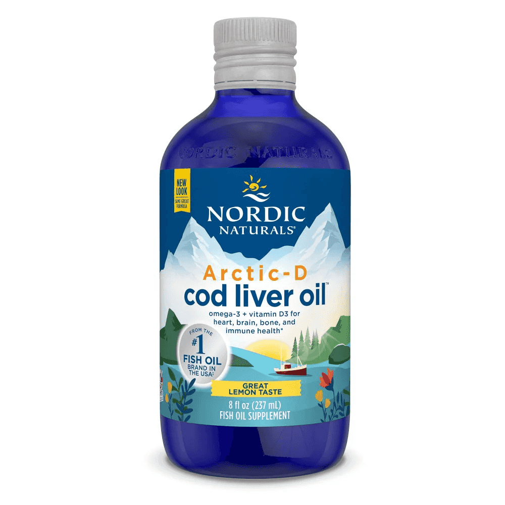 Nordic Naturals Arctic Cod Liver Oil + D3 (Citronsmak) 237ml