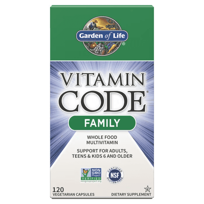 Garden of Life Vitamin Code Family Multivitamin, 120 Veg Kap