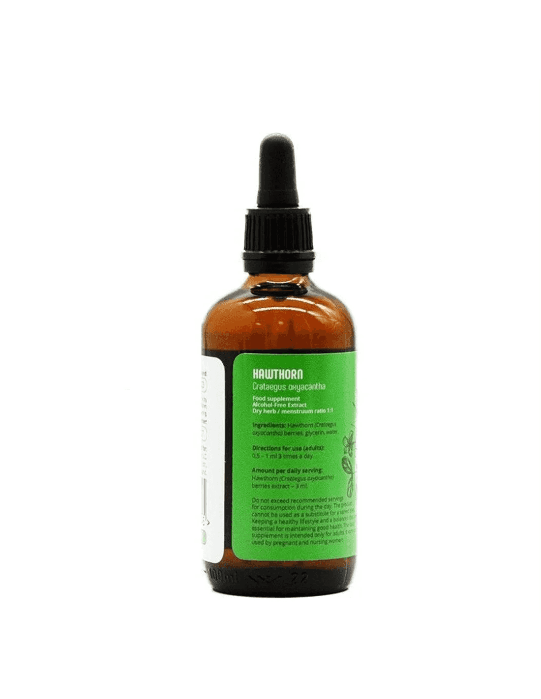 Lymeherbs Hagtorn (Hawthorn Berry), Alkoholfritt extrakt 1:1, 100 ml