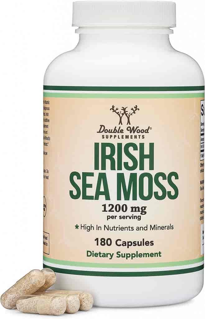 Double Wood Irish Sea Moss 600mg, 180kap