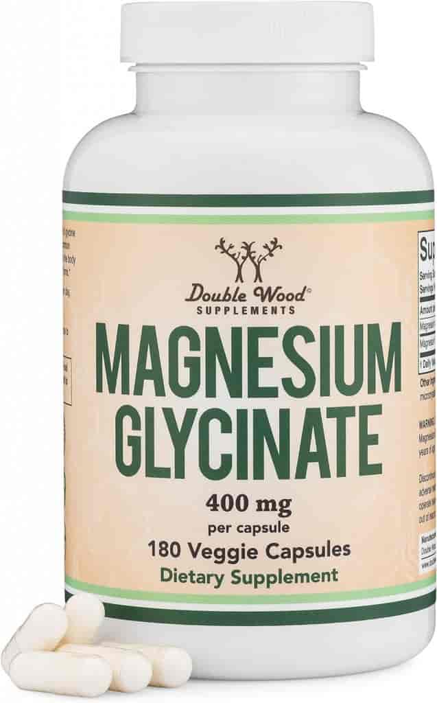 Double Wood Magnesium Glycinate 400mg, 180 kap