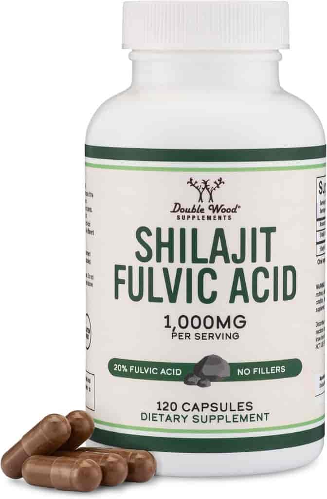 Double Wood Shilajit Fulvic Acid 500mg, 120kap