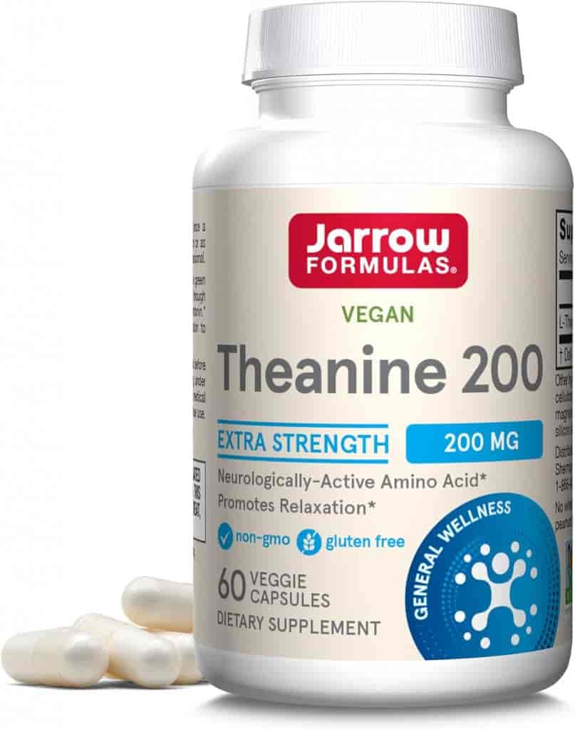 Jarrow Formulas Theanine teanin 200mg 60 Kaplsar