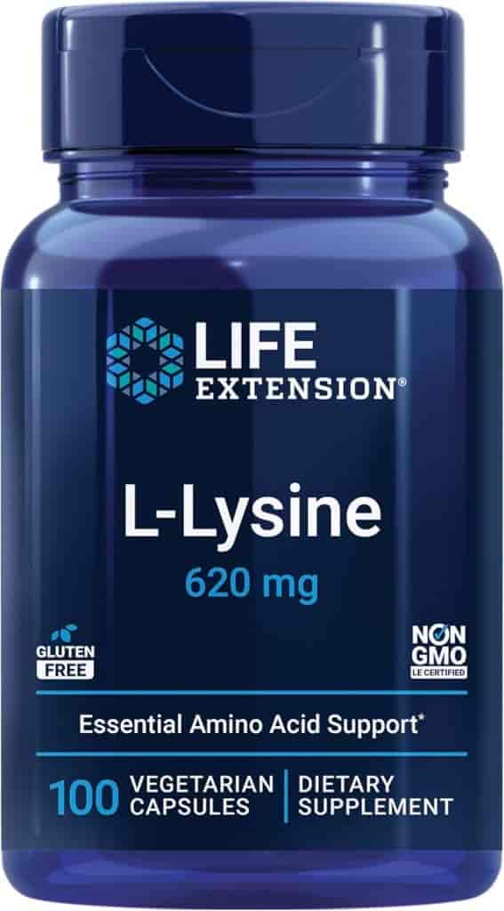 Life Extension L-lysine 620 mg 100 Veg Kapslar