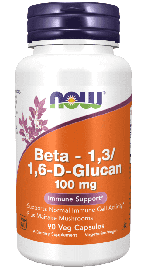 Now Beta 1,3/1,6- D -Glucan 100 mg 90 Veg Kapslar