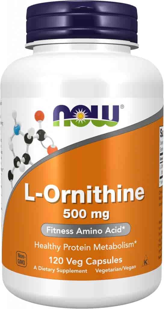 Now L-Ornithine 500 mg 120 Veg Kapslar