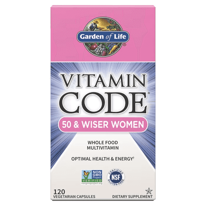 Garden of Life Vitamin Code Women's Multivitamin 50 & Wiser, 120 Veg Kap Garden of Life Vitamin Code Women's Multivitamin 50 & Wiser, 120 Veg Kap