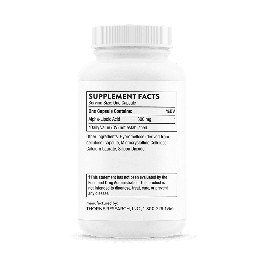 Thorne Research Alpha Lipoic Acid 300 60 kapslar Thorne Research Alpha Lipoic Acid 300 60 kapslar
