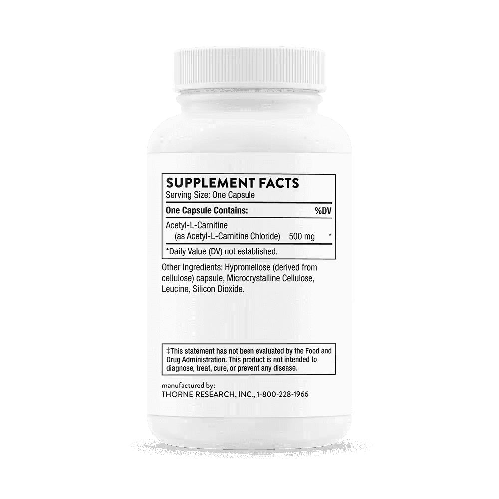 Thorne Research Acetyl-L-Carnitine 500 mg 60 kap Thorne Research Acetyl-L-Carnitine 500 mg 60 kap