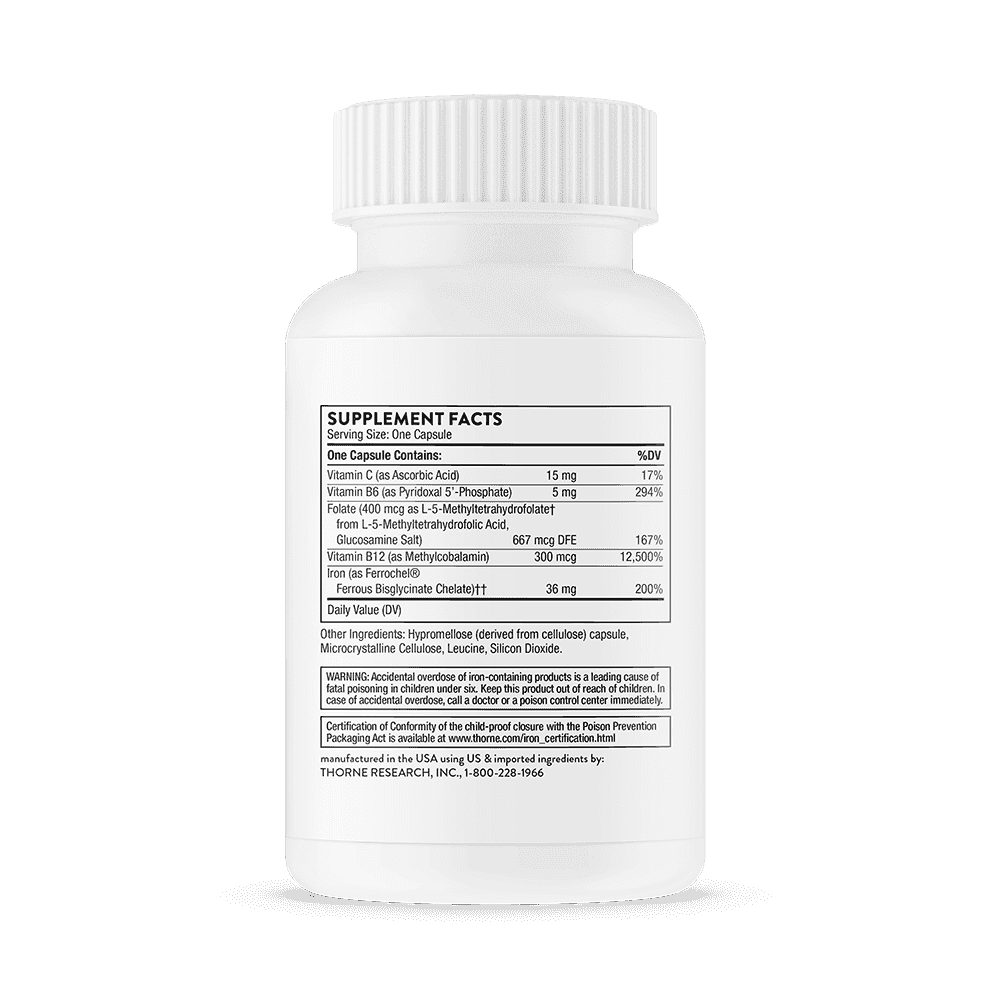 Thorne Research Advanced Iron Complex 60 kapslar Thorne Research Advanced Iron Complex 60 kapslar