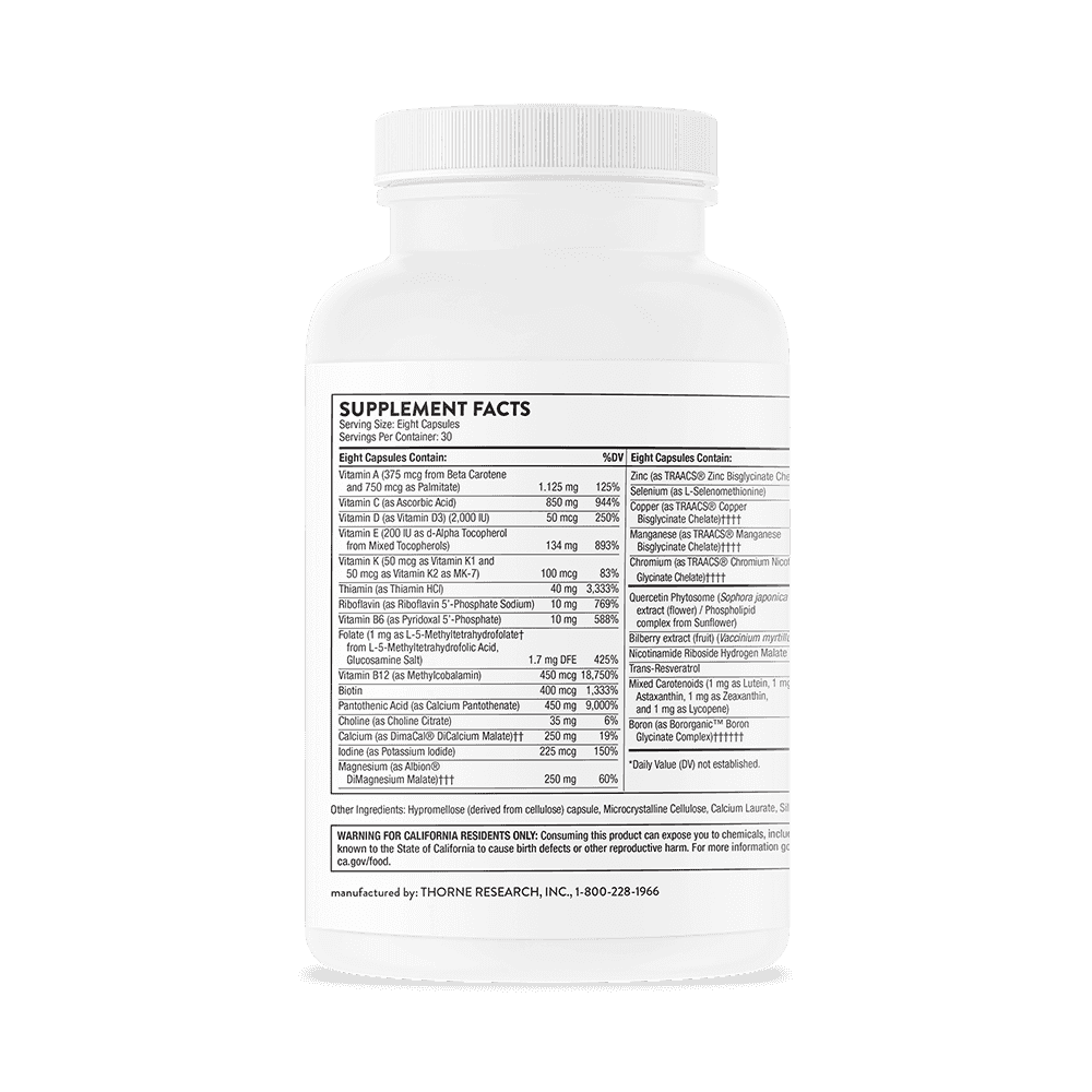Thorne Research Advanced Nutrients 240kap Thorne Research Advanced Nutrients 240kap