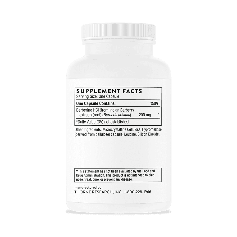 Thorne Research Berberine 200mg (Berbercap) 60 kap Thorne Research Berberine 200mg (Berbercap) 60 kap