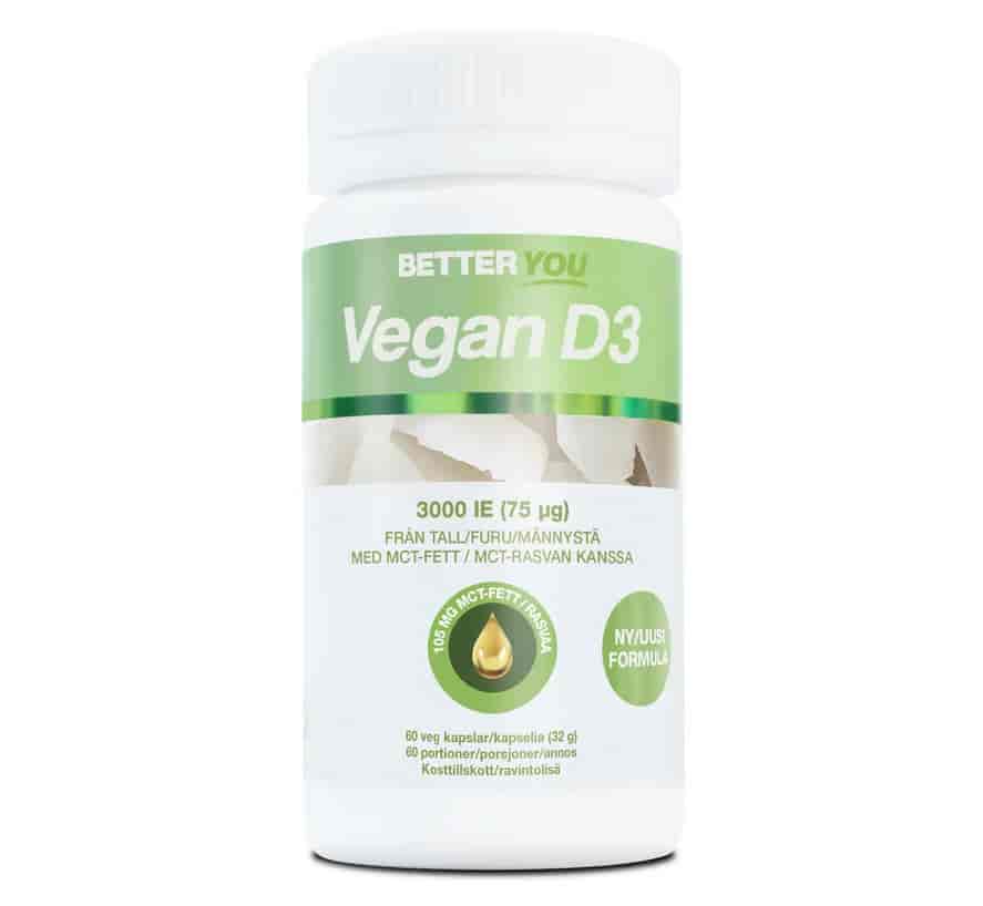 Better You Vegan D3-Vitamin 3000 IU 60 kap Better You Vegan D3-Vitamin 3000 IU 60 kap