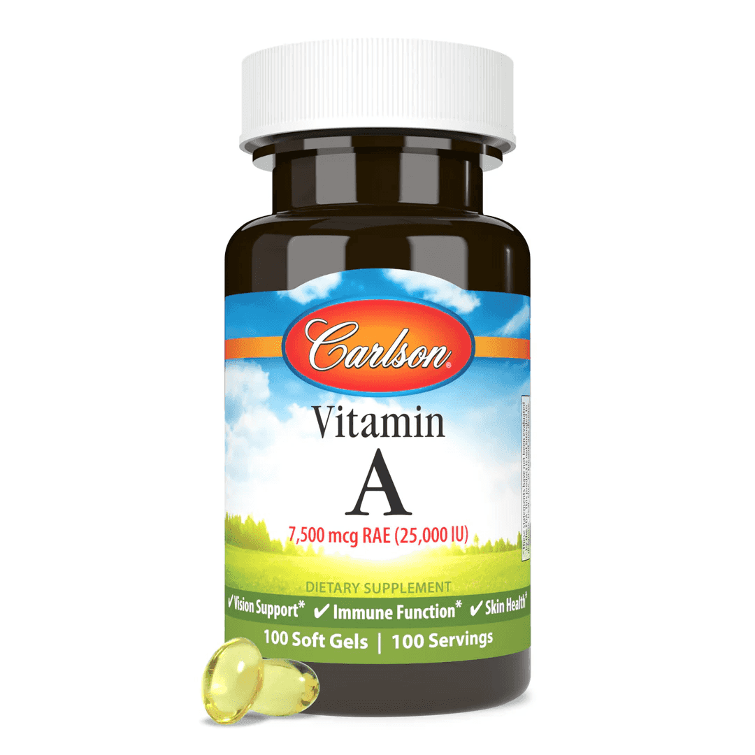 Carlson Vitamin A 25,000 IU 100 Softgels Carlson Vitamin A 25,000 IU 100 Softgels