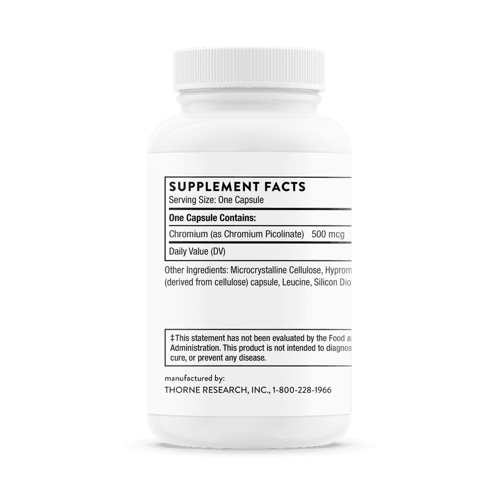 Thorne Research Chromium Picolinate 500mcg 60 kapslar Thorne Research Chromium Picolinate 500mcg 60 kapslar