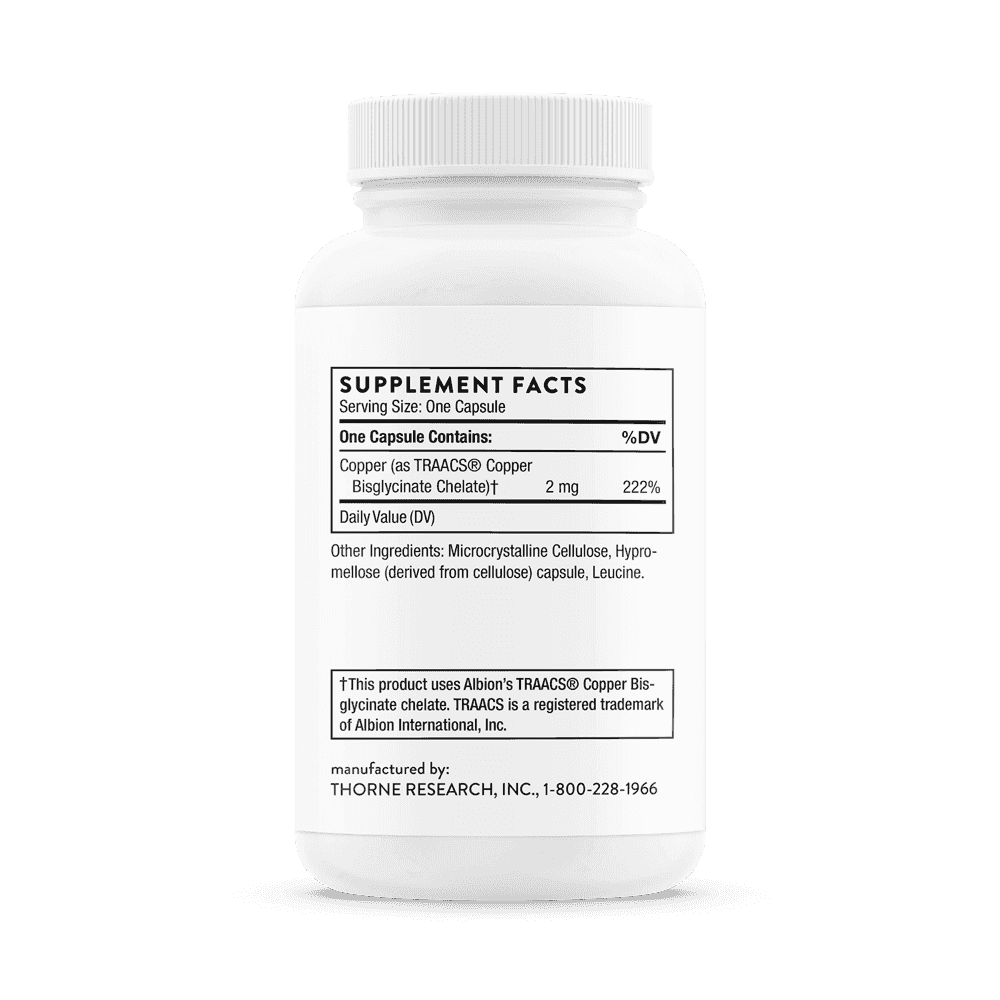 Thorne Research Copper Bisglycinate 60 kapslar Thorne Research Copper Bisglycinate 60 kapslar