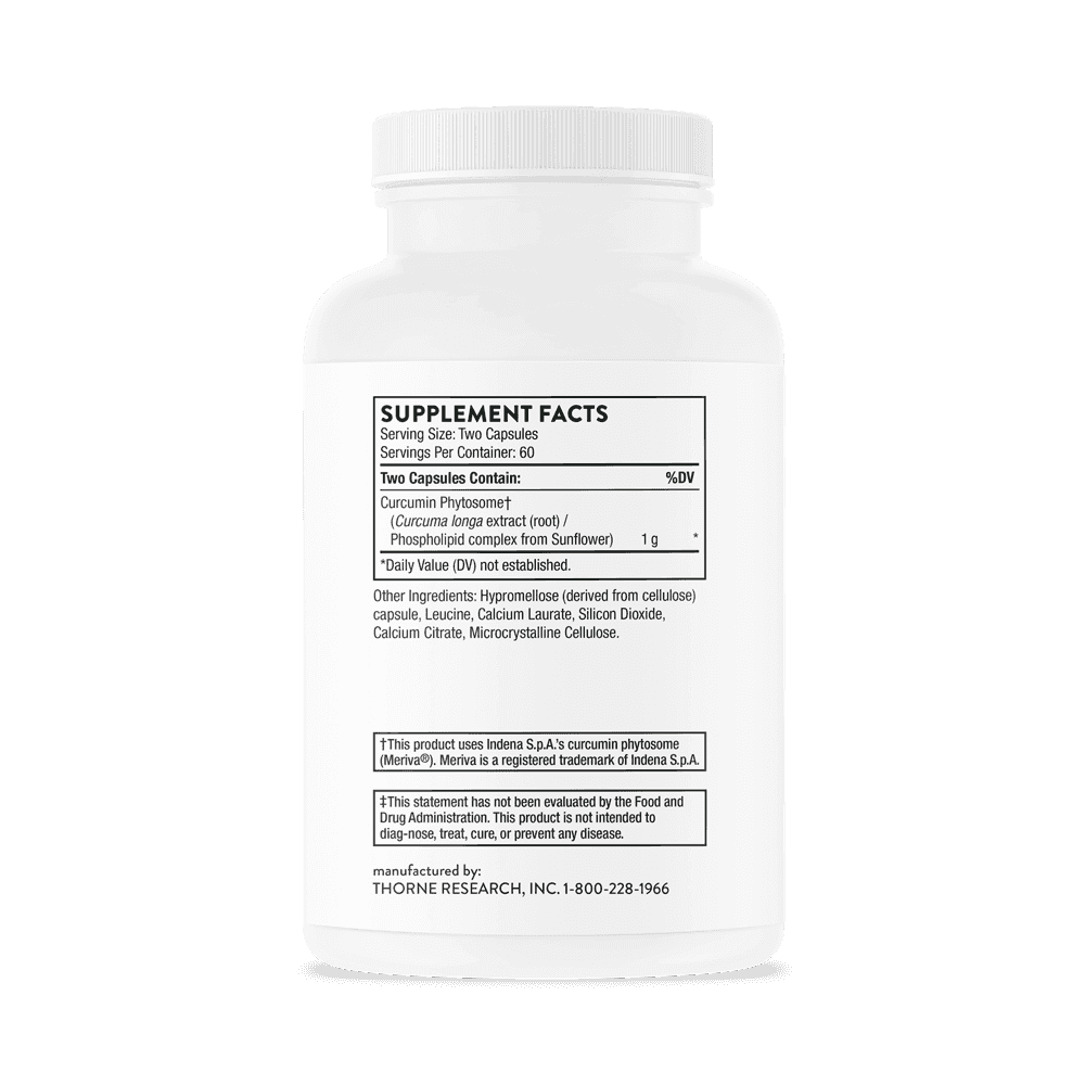 Thorne Research Curcumin Phytosome (tidigare Meriva 500-SF), 120 kapslar Thorne Research Curcumin Phytosome (tidigare Meriva 500-SF), 120 kapslar