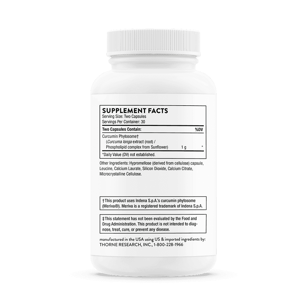 Thorne Research Curcumin Phytosome (tidigare Meriva 500-SF) 60kap Thorne Research Curcumin Phytosome (tidigare Meriva 500-SF) 60kap