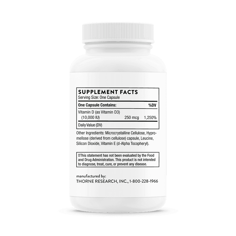 Thorne research D3-Vitamin 10 000 IU 60 Kapslar Thorne research D3-Vitamin 10 000 IU 60 Kapslar