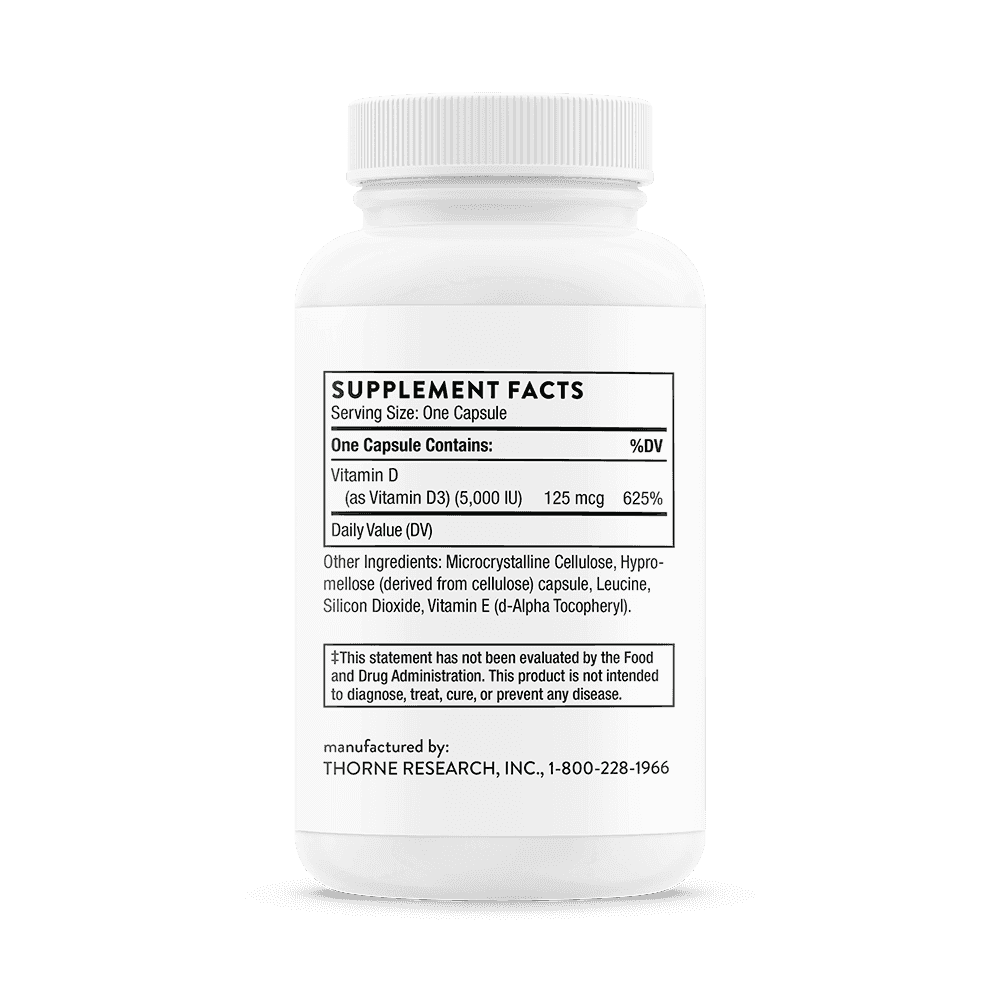 Thorne research D3-Vitamin 5000 IU 60 Kapslar Thorne research D3-Vitamin 5000 IU 60 Kapslar