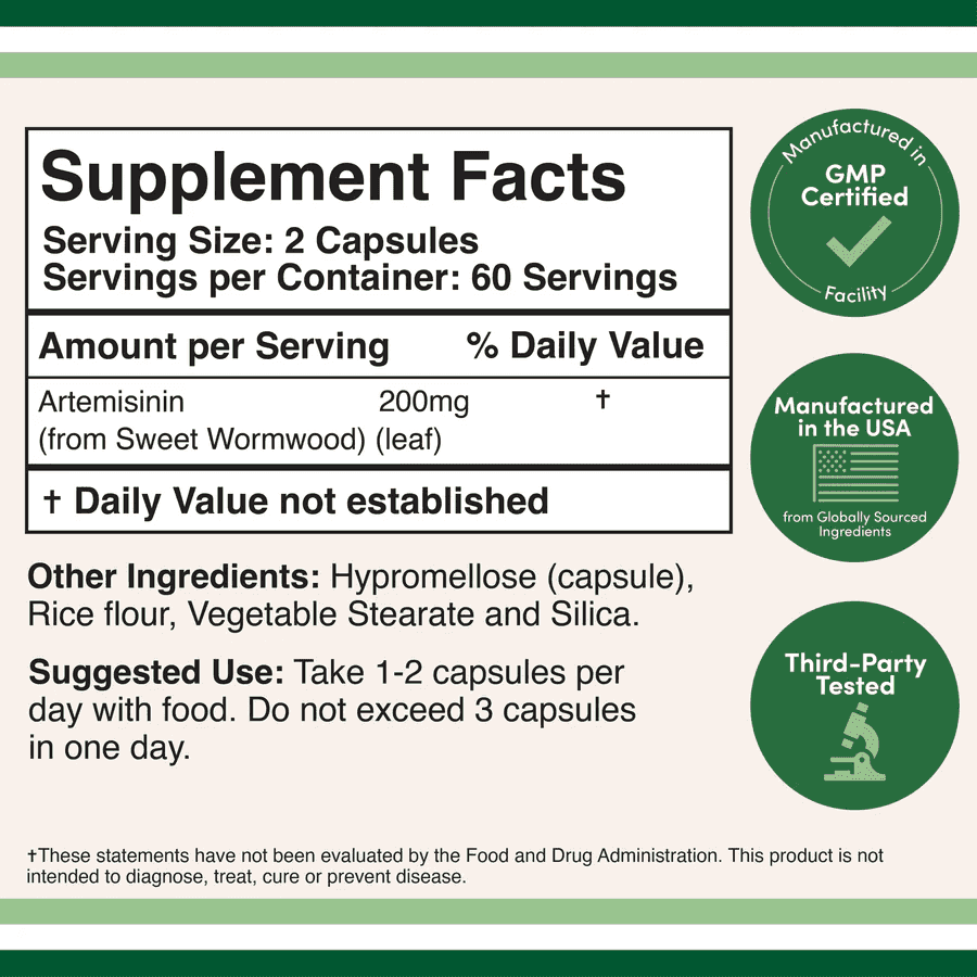 Double Wood Artemisinin 100mg, 120kap Double Wood Artemisinin 100mg, 120kap
